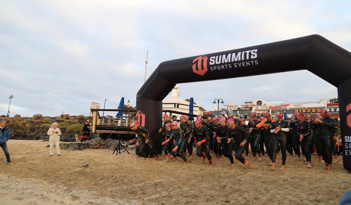 Godoy y Van Gossum se imponen en el Magma Yaiza Triatlón de Playa Blanca