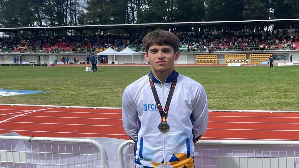Marco Borges, campeón de España sub-16 en los 100 metros lisos