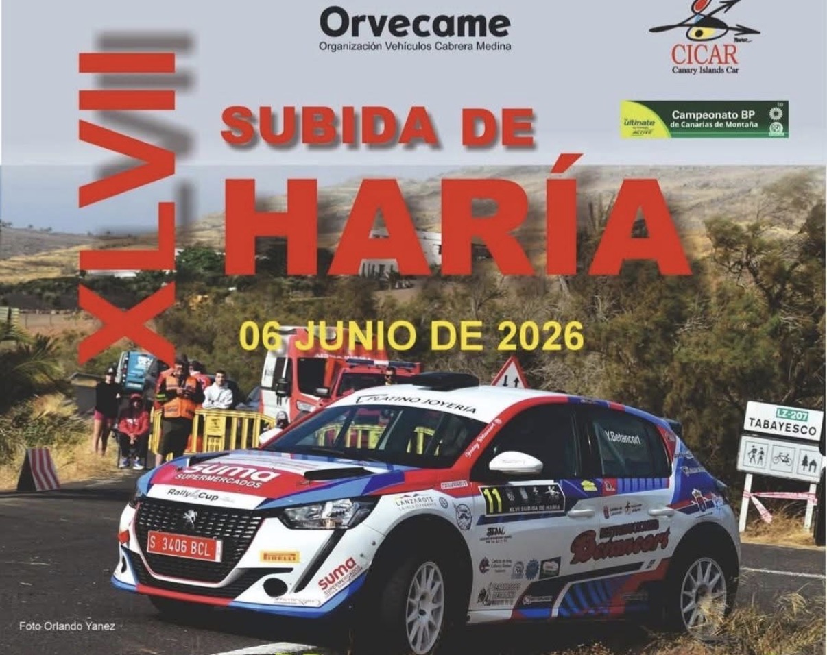 La XLVII Subida de Haría ya calienta motores con cerca de medio centenar de equipos inscritos