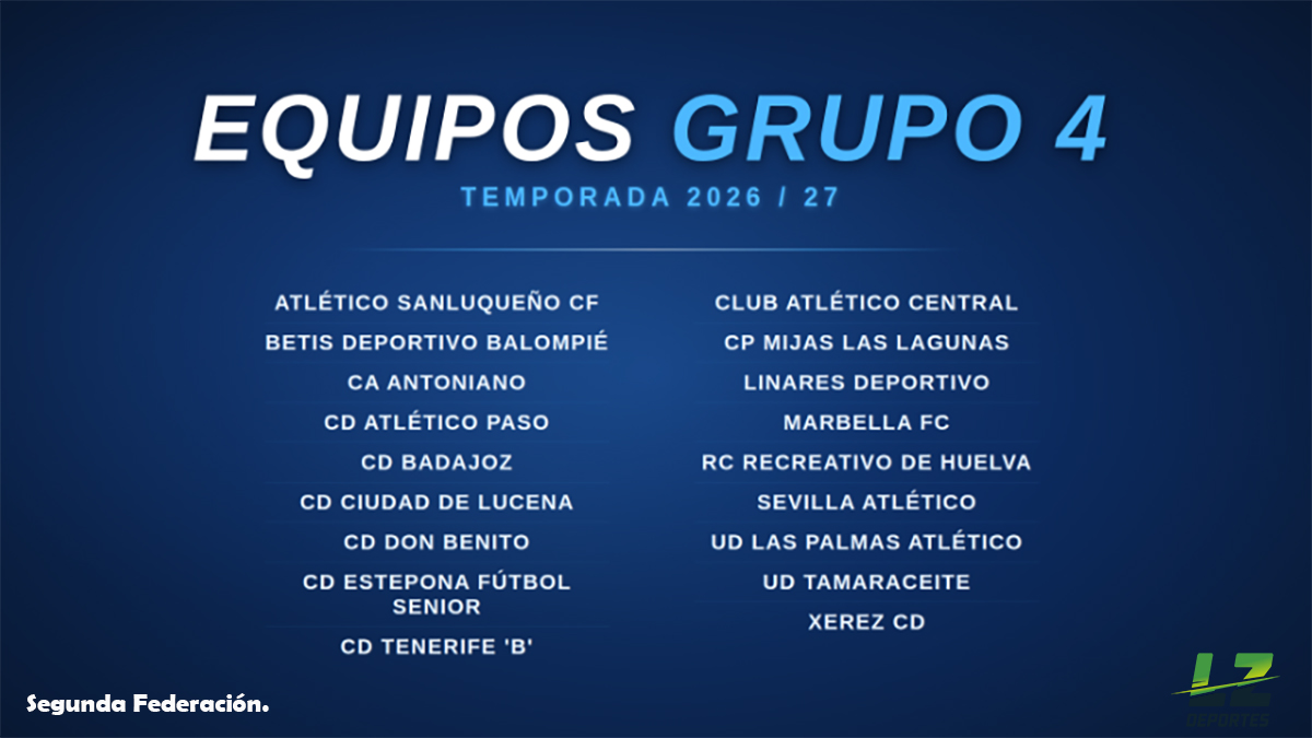 Máxima exigencia para los canarios en el potente Grupo 4 de Segunda Federación 2026-27