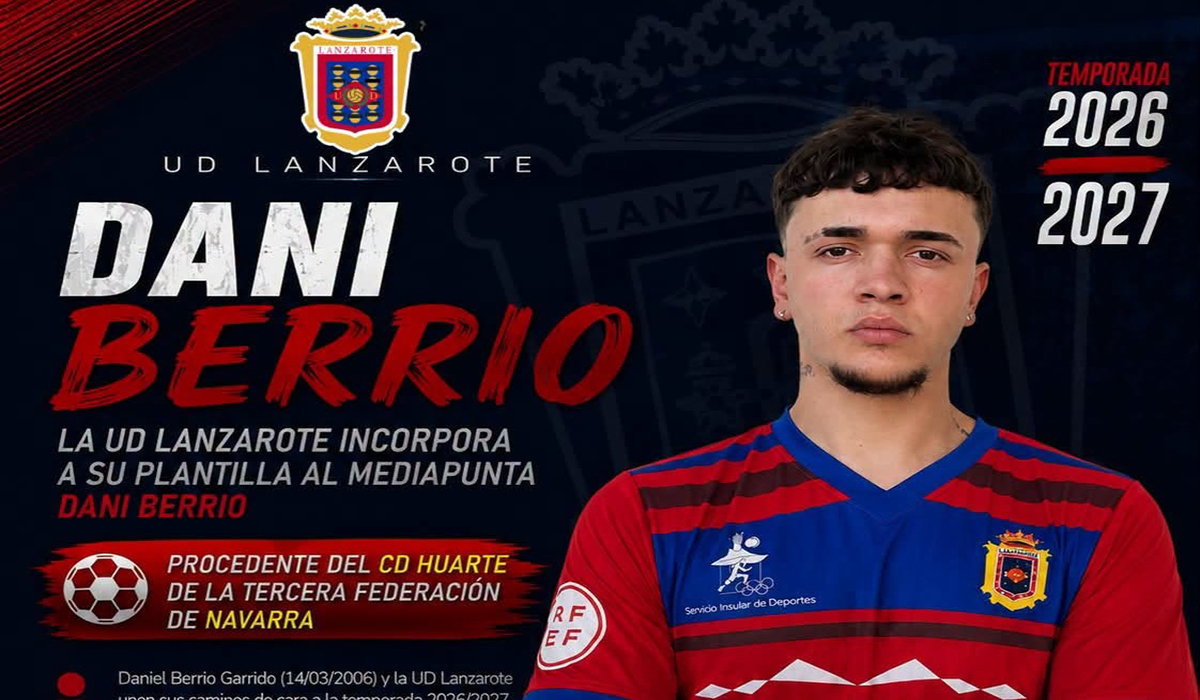 Dani Berrio se suma al proyecto de la UD Lanzarote en Tercera Federación