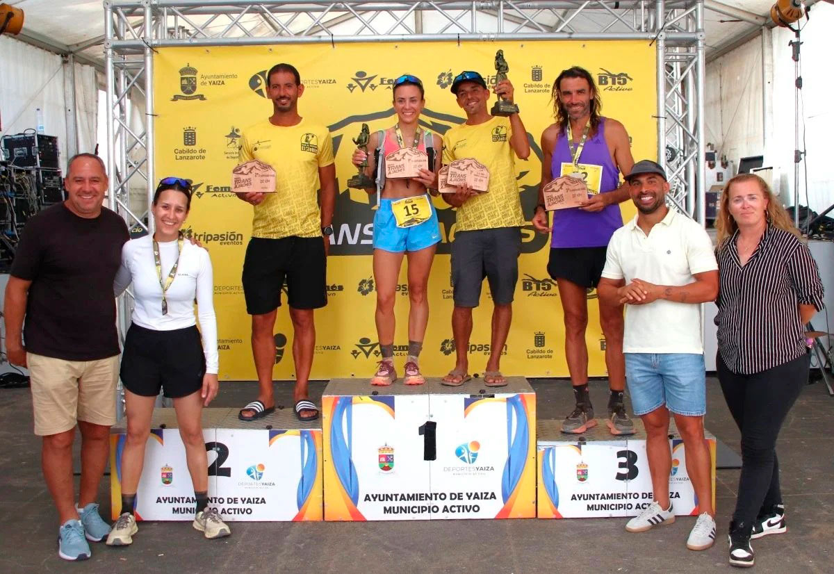 Tanausú Cabrera y Cecilia Martín dominan una exigente Transajaches Trail en el regreso de la prueba a Femés